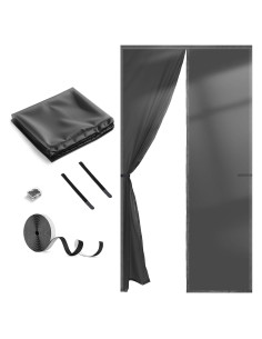 Cortina de Puerta Aislada Magnética Fillis 81x203 cm TPU Gris