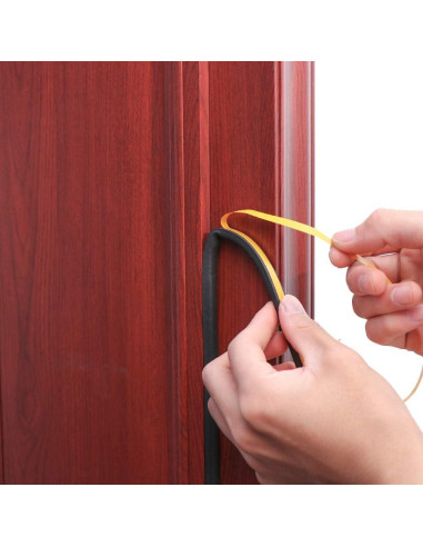 Tira de Aislamiento Acústico CloudBuyer 10m Autoadhesiva Negra