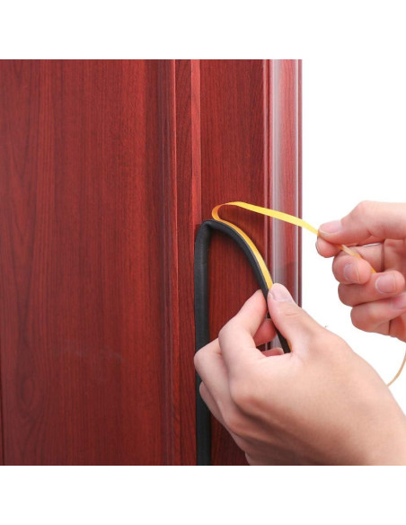 Tira de Aislamiento Acústico CloudBuyer 10m Autoadhesiva Negra