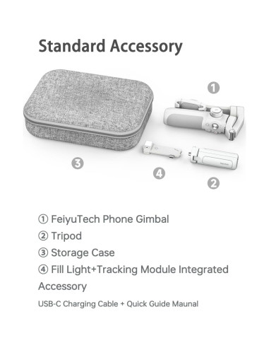 Gimbal para Smartphone FeiyuTech VB4 - Estabilizador 3 Ejes