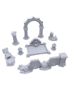 Conjunto de Expansión Templo Olvidado - Terreno DND 28 mm