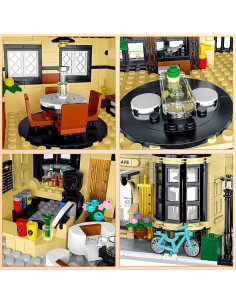 Bloques de Construcción Café de Ciudad CAMPIR 1443 Piezas LED 2