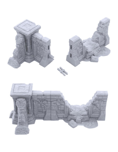 Conjunto de Expansión Templo Olvidado - Terreno DND 28 mm