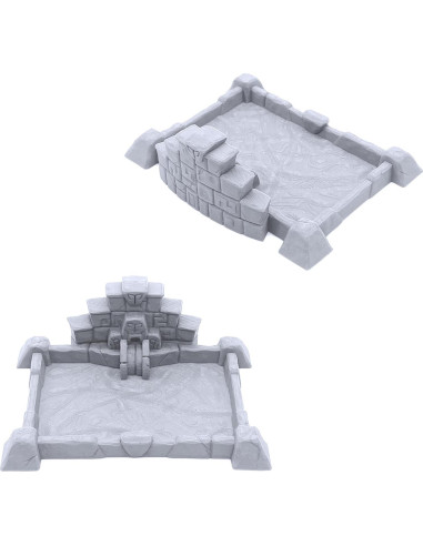 Conjunto de Expansión Templo Olvidado - Terreno DND 28 mm