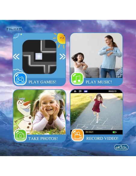 Cámara Digital para Niños eKids FR-533 Azul con Tarjeta SD