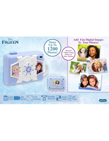 Cámara Digital para Niños eKids FR-533 Azul con Tarjeta SD