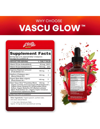 Suplemento Líquido Clean Nutra de Gotas de Pimienta de Cayena 132g