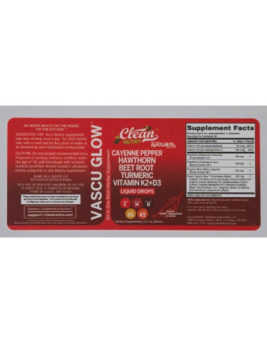 Suplemento Líquido Clean Nutra de Gotas de Pimienta de Cayena 132g