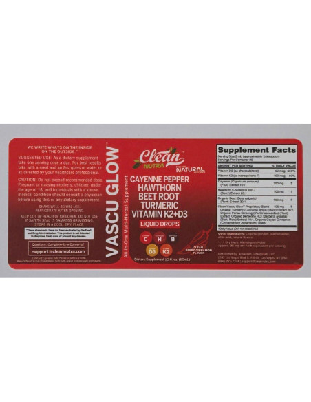 Suplemento Líquido Clean Nutra de Gotas de Pimienta de Cayena 132g Suplemento Líquido Clean Nutra de Gotas de Pimienta de Cayena 132g