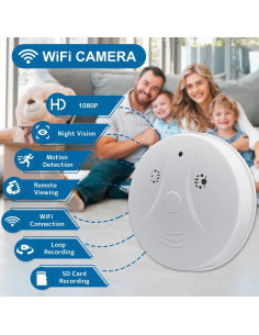 Cámara de Seguridad WiFi 1080P YYCAMUS con Visión Nocturna 2