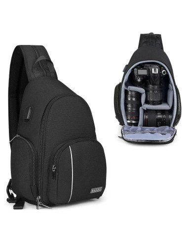 Bolsa de Mensajero para Cámara BAIGIO Resistente al Agua 17x10x35cm