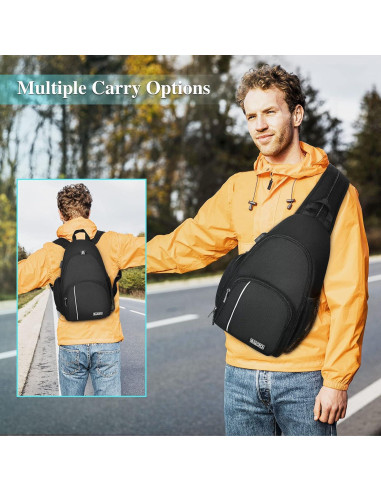 Bolsa de Mensajero para Cámara BAIGIO Resistente al Agua 17x10x35cm