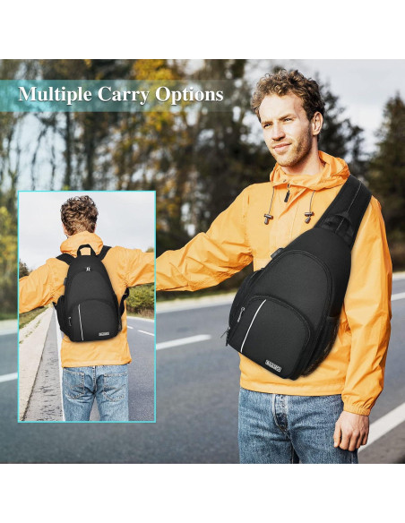 Bolsa de Mensajero para Cámara BAIGIO Resistente al Agua 17x10x35cm