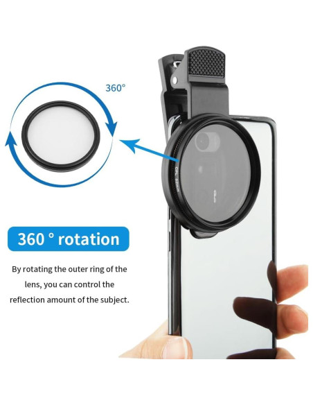 Filtro CPL para Cámara de Teléfono Tookie 52mm Clip-On