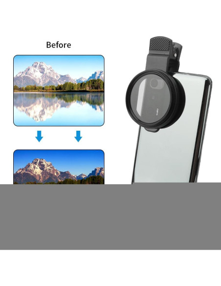 Filtro CPL para Cámara de Teléfono Tookie 52mm Clip-On