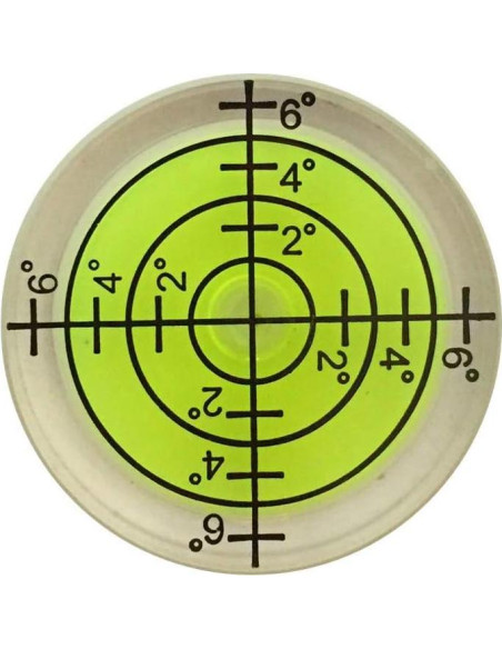 Nivel de Burbuja Circular YOTOM 6 Pcs 32mm para Trípode y Electrodomésticos