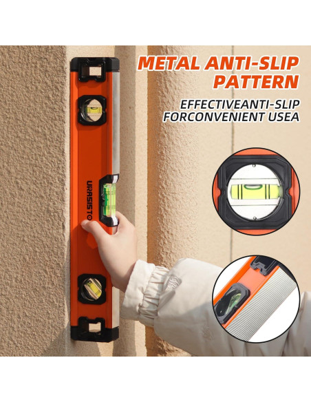 Juego de Niveles de Aluminio URASISTO 3 Piezas 30-101 cm