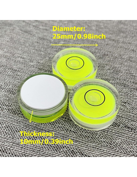 4 Niveles de Burbuja Circulares Adheribles YMGBHNKJLS 2.5x1cm