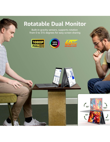 Extensor de pantalla Cocopar Y156FD 15.6" FHD portátil