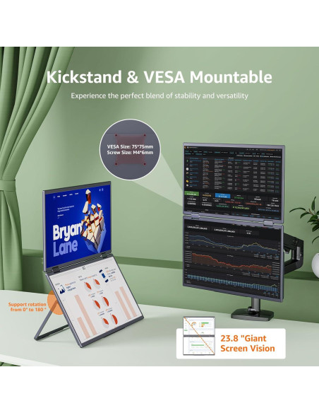 Extensor de pantalla Cocopar Y156FD 15.6" FHD portátil