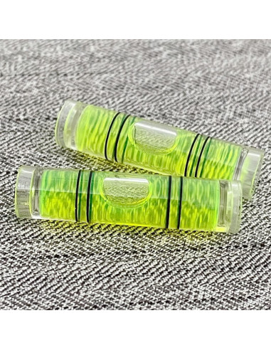 Mini Nivel Cilíndrico 8 Piezas 9.5x40mm Amarillo-Verde