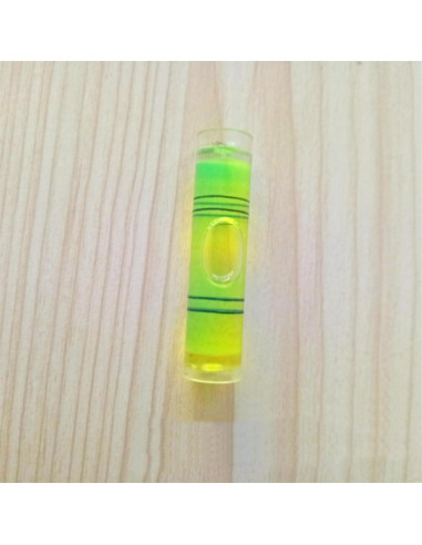 Mini Nivel Cilíndrico 8 Piezas 9.5x40mm Amarillo-Verde