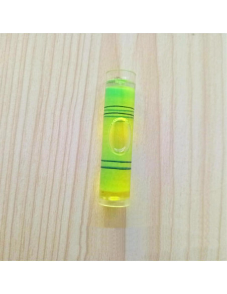 Mini Nivel Cilíndrico 8 Piezas 9.5x40mm Amarillo-Verde