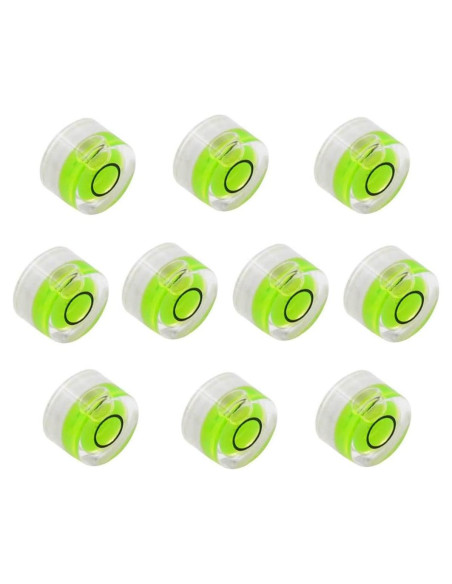 10 Niveles de Burbuja Mini Circulares WOYISEPG 10x6mm