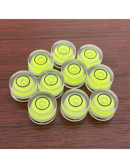 10 Niveles de Burbuja Mini Circulares WOYISEPG 10x6mm