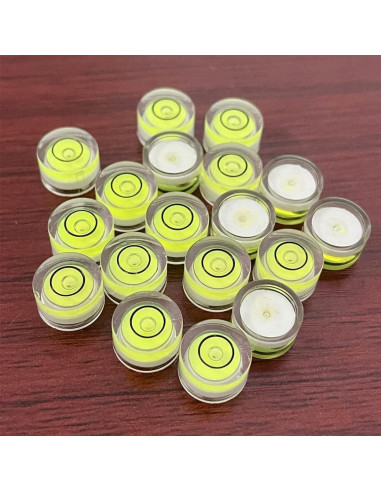 10 Niveles de Burbuja Mini Circulares WOYISEPG 10x6mm