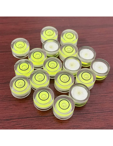 10 Niveles de Burbuja Mini Circulares WOYISEPG 10x6mm