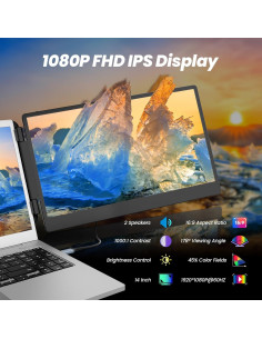 Extensor de Pantalla 14" FHD 1080P - Domyfan S2 para Laptop 2