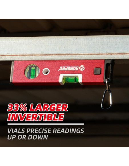 Nivel de Torpedo RONGPRO 23 cm Magnético Resistente a Golpes