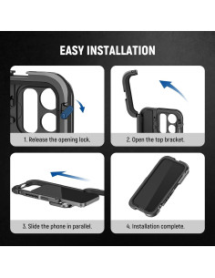 Jaula de Video NEEWER PA023 para iPhone 15 Pro con Adaptador 2