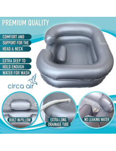 Basin Inflable para Lavado de Cabello Circa Air - Plateado 2