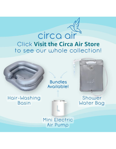 Basin Inflable para Lavado de Cabello Circa Air - Plateado