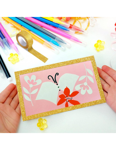 3 Rollos de Cinta Washi Dorada Hapy Shop 15mm x 5m