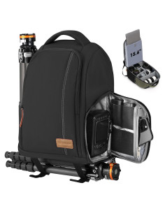 Mochila para Cámara TARION Impermeable 17L con Compartimento Laptop 15"