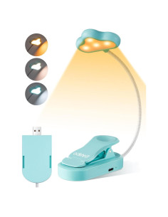 Luz de Lectura EDISHINE Azul Recargable USB 3 Modos Regulable
