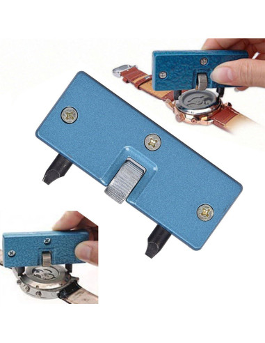 Abridor de Tapa de Reloj Ajustable FENGMANG Acero Inoxidable