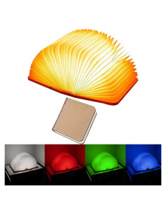 Lámpara de Libro Plegable LED HaoYDUS 14.5x11.4 cm 5 Colores
