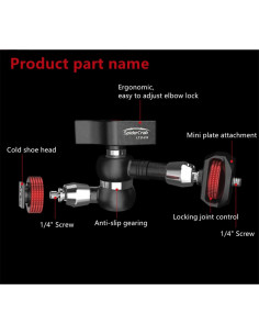 Brazo Mágico Articulado IFOOTAGE 14 cm con Zapata Fría 2