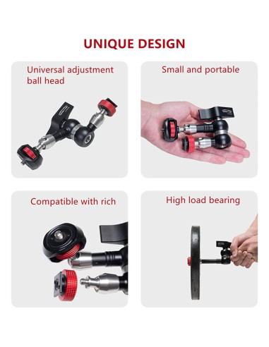 Brazo Mágico Articulado IFOOTAGE 14 cm con Zapata Fría