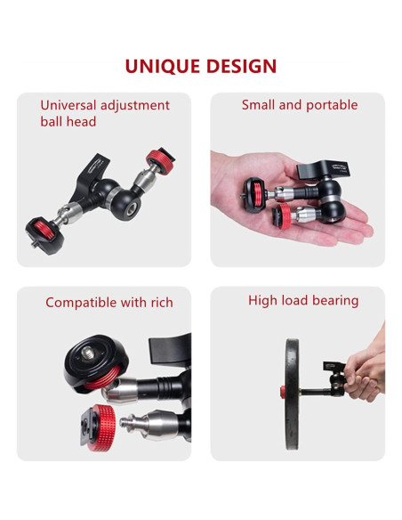 Brazo Mágico Articulado IFOOTAGE 14 cm con Zapata Fría