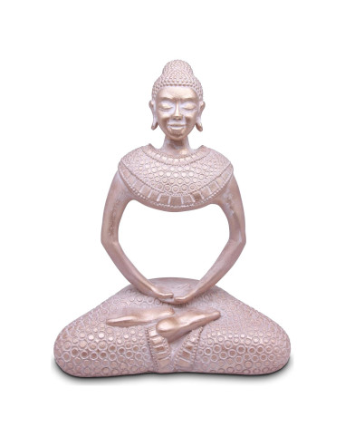 Estatua de Buda de latón HCCMLOVE 19.81 cm decoración hogar