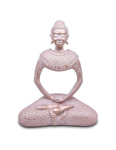 Estatua de Buda de latón HCCMLOVE 19.81 cm decoración hogar