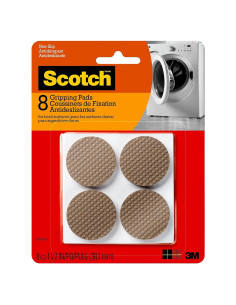 Almohadillas Antideslizantes Scotch 3.81 cm, 8 Pcs, Marrón