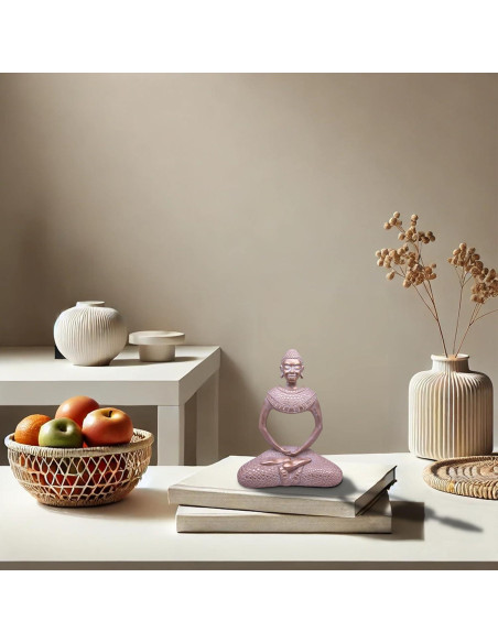 Estatua de Buda de latón HCCMLOVE 19.81 cm decoración hogar