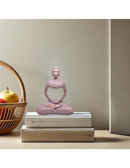 Estatua de Buda de latón HCCMLOVE 19.81 cm decoración hogar