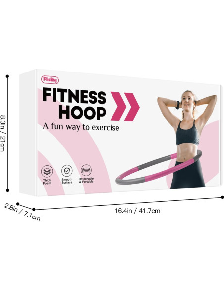 Aro de Ejercicio Ajustable Phobby HOOP V2 1 kg con Kit